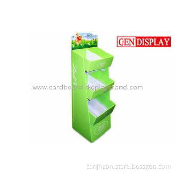 Paper Cardboard Floor Display Stand , Full Sides Open POS M